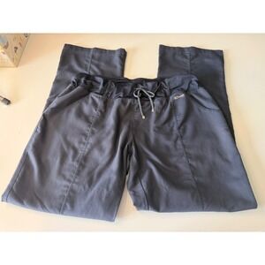 Greys Anatomy Active by Barco Scrub Pants Charcoal Grey Drawstring Womens Large